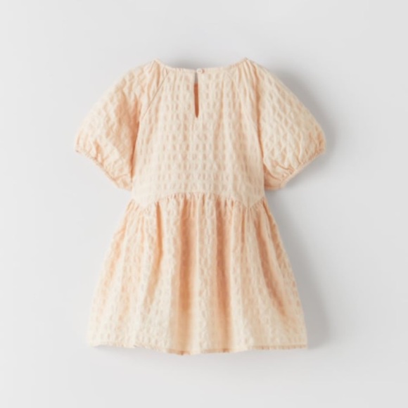 NWT Zara 18-24m textured pink weave dress - Picture 2 of 4